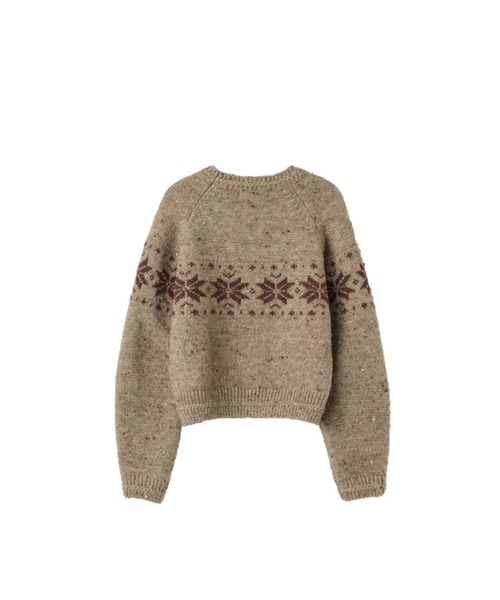 GENERAL IDEA（ジェネラルアイデア）の「【GENERAL IDEA】スノウニットプルオーバー / DUST SNOW KNIT PULLOVER（ニット/セーター・レディース・ブラック/ベージュ/レッド・L/M/S）」の19枚目の写真
