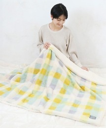 polka polka（ポルカポルカ）の「【 polka polka / ポルカポルカ 】ブロックチェックマルチブランケット　SDI（ブランケット）」