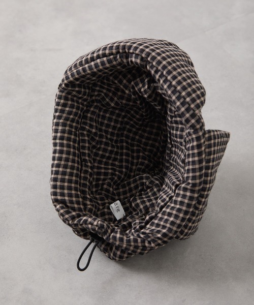 riziere（リジェール）の「チェック柄中綿フライトキャップ（キャップ・キッズ・ブラック・FREE）」の9枚目の写真