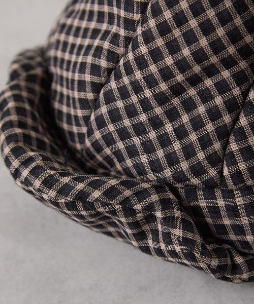 riziere（リジェール）の「チェック柄中綿フライトキャップ（キャップ・キッズ・ブラック・FREE）」の10枚目の写真