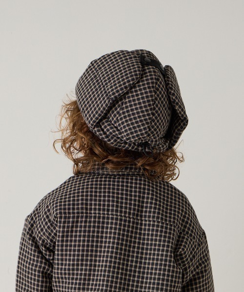 riziere（リジェール）の「チェック柄中綿フライトキャップ（キャップ・キッズ・ブラック・FREE）」の12枚目の写真