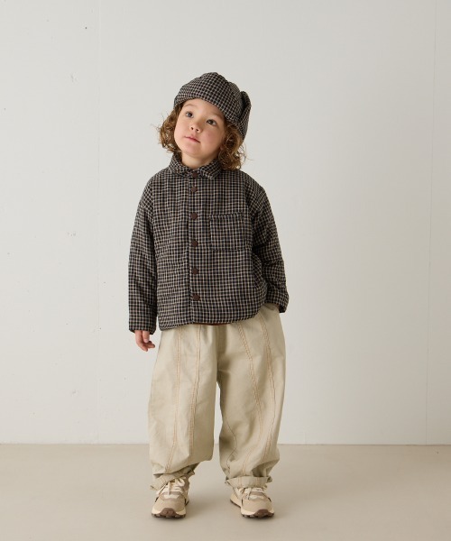 riziere（リジェール）の「チェック柄中綿フライトキャップ（キャップ・キッズ・ブラック・FREE）」の16枚目の写真