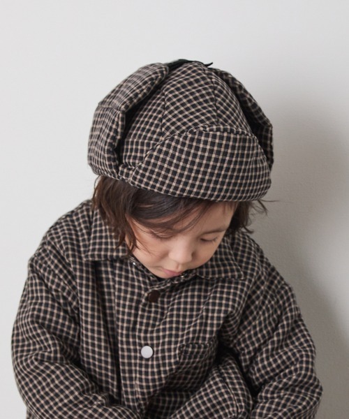riziere（リジェール）の「チェック柄中綿フライトキャップ（キャップ・キッズ・ブラック・FREE）」の17枚目の写真