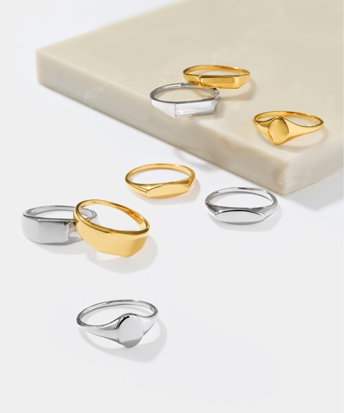 Jewel closet by L&Co.(ジュエルクローゼットバイエルアンドコー)の「K18 リング(リング・レディース・イエローゴールド・13号/11号/15号)」の3枚目の写真