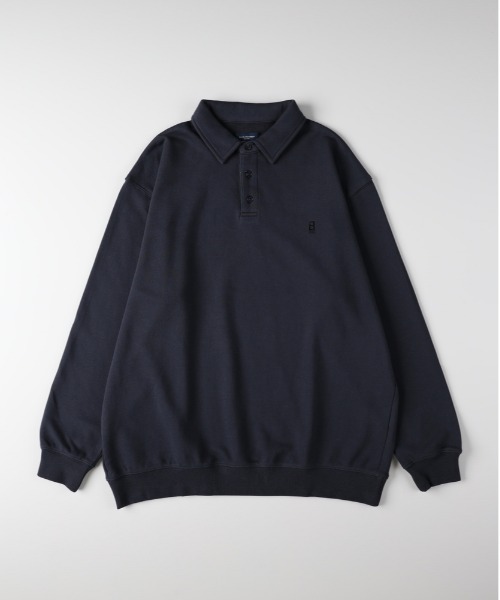 BACK NUMBER(バックナンバー)の「BACK NUMBER(バックナンバー)【メンズ】スウェットポロ襟トレーナー(スウェット・メンズ・ブラウン/ネイビー・L/XL/M)」の9枚目の写真