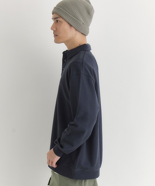 BACK NUMBER(バックナンバー)の「BACK NUMBER(バックナンバー)【メンズ】スウェットポロ襟トレーナー(スウェット・メンズ・ブラウン/ネイビー・L/XL/M)」の22枚目の写真