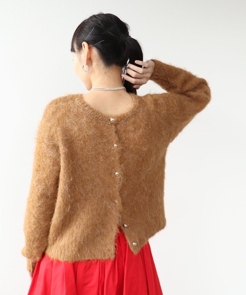 Three Four Time（ｽﾘｰﾌｫｰﾀｲﾑ）の「ソフトシャギーW起毛カーディガン（カーディガン/ボレロ・レディース・キャメル/ピンク/アイボリー・FREE）」の16枚目の写真