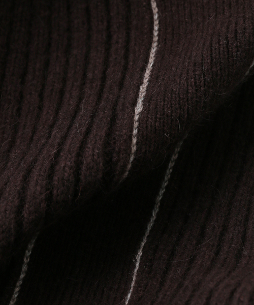 LOW CLASSIC（ロウ　クラシック）の「【LOW CLASSIC/ロウ・クラシック】 DAMAGED KNIT BOOT CUT PANTS（その他パンツ・レディース・ブラウン・SMALL）」の7枚目の写真