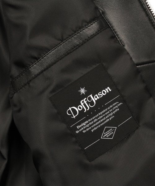 DOFFJASON(ドフジェーソン)の「オーバーフィットミックスレザーレーシングジャケット(ライダースジャケット・メンズ・その他・MEDIUM/LARGE/X-LARGE)」の6枚目の写真