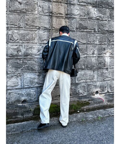 DOFFJASON(ドフジェーソン)の「オーバーフィットミックスレザーレーシングジャケット(ライダースジャケット・メンズ・その他・MEDIUM/LARGE/X-LARGE)」の10枚目の写真