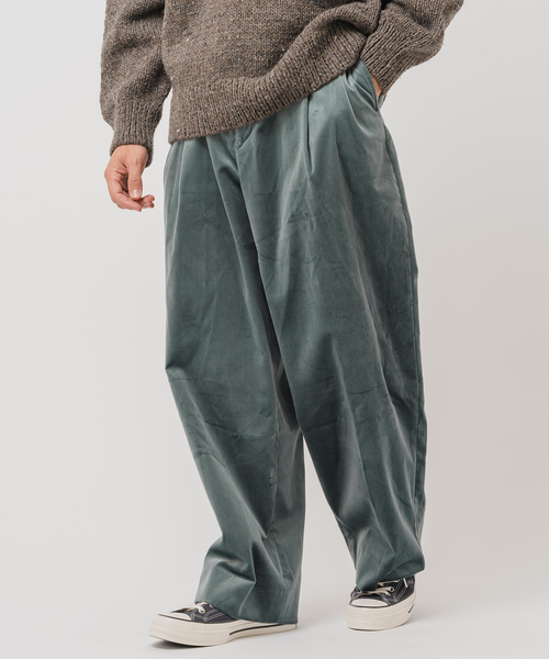 EDIFICE（エディフィス）の「E.PONTOGLIO VELVET バギー パンツ（その他パンツ・メンズ・グリーン/キャメル/サックスブルー/ブラック・LARGE/MEDIUM）」の15枚目の写真
