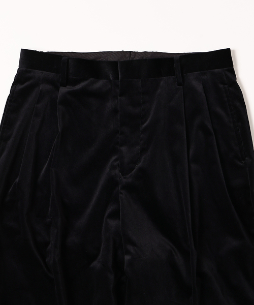 EDIFICE（エディフィス）の「E.PONTOGLIO VELVET バギー パンツ（その他パンツ・メンズ・グリーン/キャメル/サックスブルー/ブラック・LARGE/MEDIUM）」の8枚目の写真