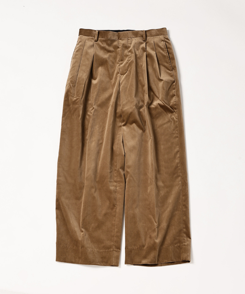 EDIFICE（エディフィス）の「E.PONTOGLIO VELVET バギー パンツ（その他パンツ・メンズ・グリーン/キャメル/サックスブルー/ブラック・LARGE/MEDIUM）」の6枚目の写真