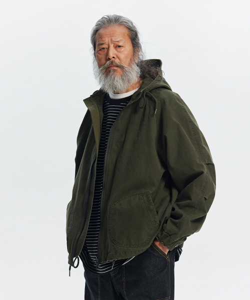 JUNGLE CLOTH DECK HOODED PARKA _ OLIVE（その他アウター