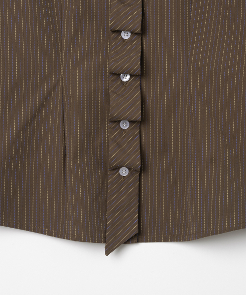MILLO WOMEN（ミロウーマン）の「ダブルプラケットシャツ[ブラウン]（シャツ/ブラウス・レディース・その他・SMALL/MEDIUM）」の5枚目の写真