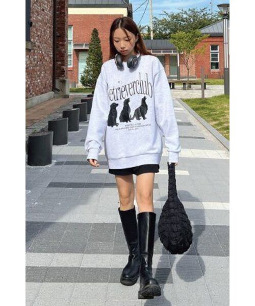 Retriever Club（レトリーバークラブ）の「SILHOUETTE RETRIEVER CREWNECK [MELANGE GRAY]（スウェット・レディース・その他・SMALL/MEDIUM/LARGE/X-LARGE）」の9枚目の写真