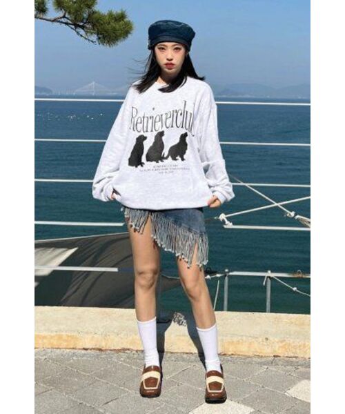 Retriever Club（レトリーバークラブ）の「SILHOUETTE RETRIEVER CREWNECK [MELANGE GRAY]（スウェット・レディース・その他・SMALL/MEDIUM/LARGE/X-LARGE）」の18枚目の写真