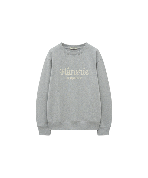 SIYAZU(シヤジュ)の「SITP5235 フラネリー刺繍スウェット_Melange gray(スウェット・レディース・ライトグレー・ONE)」の1枚目の写真