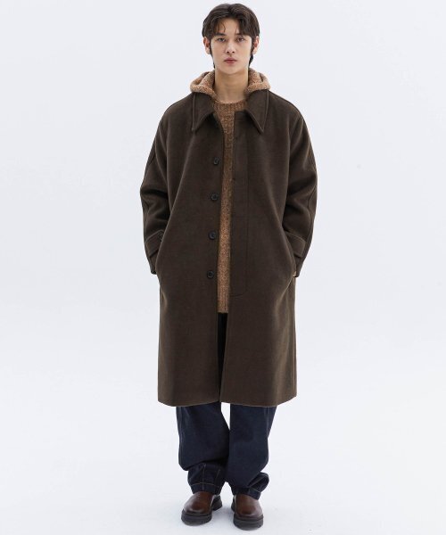 TRIP LE SENS(トリップ ル センス)の「ボタンダウンバルマカンコート_ブラウン(チェスターコート・レディース・その他・MEDIUM/LARGE)」の1枚目の写真