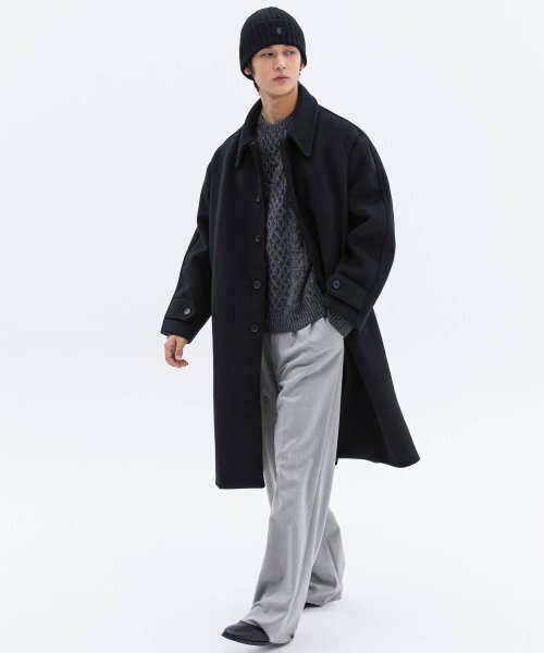 TRIP LE SENS(トリップ ル センス)の「ボタンダウンバルマカンコート_ブラウン(チェスターコート・レディース・その他・MEDIUM/LARGE)」の2枚目の写真