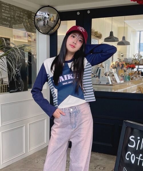 WaiKei(ワイケイ)の「(ウィメンズ) スターウィズストライプTシャツ ネイビー(Tシャツ/カットソー・レディース・その他・FREE)」の8枚目の写真