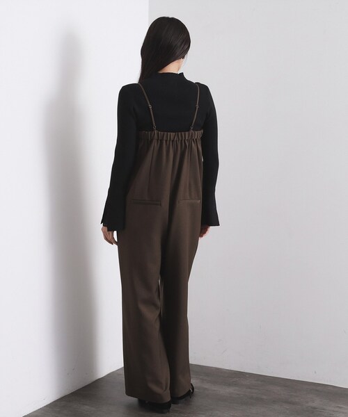 OPAQUE.CLIP（オペークドットクリップ）の「ベアサロペット【洗濯機OK】（サロペット/オーバーオール・レディース・ブラック/ブラウン系その他・38/40）」の13枚目の写真