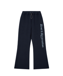 FLARE SWEAT PANTS - NAVY