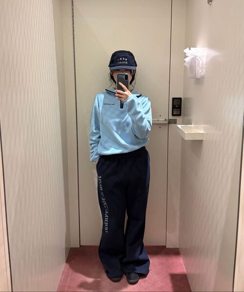 Rest&Recreation（レストアンドレクリエーション）の「FLARE SWEAT PANTS - NAVY（スウェットパンツ・レディース・その他・LARGE/SMALL）」の6枚目の写真