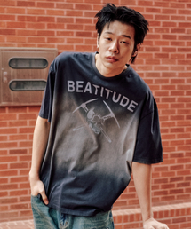 XTONZ（エクストーンズ）の「XTT136バイタルフェードウォッシュTシャツ（CHARCOAL）（Tシャツ/カットソー）」