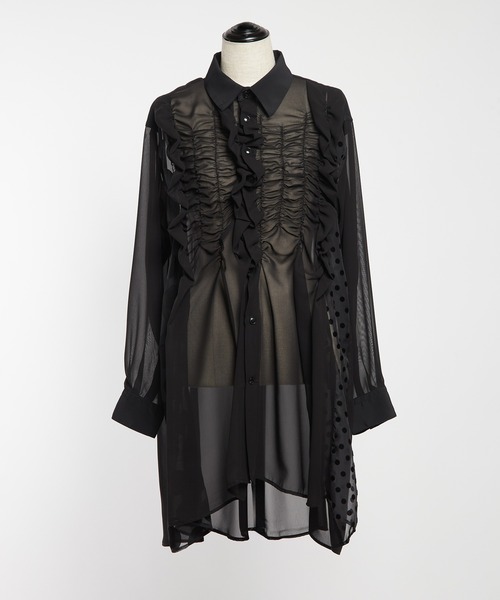 シャーリングシャツ（シャツ/ブラウス）｜gomme（ゴム）のファッション