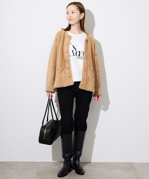 セール】シャギーニットジャケット（その他アウター）｜SLOBE IENA