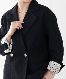 COLLAGE GALLARDAGALANTE（コラージュガリャルダガランテ）の「コットンリネンオーバーダブルジャケット（テーラードジャケット）」