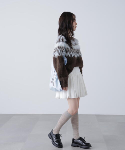 FREE'S MART(フリーズマート)の「インナーパンツ付きナチュラルコットンバルーンミニスカート(スカート・レディース・ホワイト/ブラウン系その他・MEDIUM/SMALL)」の16枚目の写真