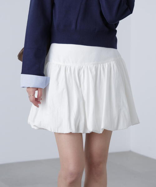 FREE'S MART(フリーズマート)の「インナーパンツ付きナチュラルコットンバルーンミニスカート(スカート・レディース・ホワイト/ブラウン系その他・MEDIUM/SMALL)」の22枚目の写真