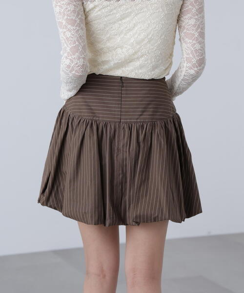 FREE'S MART(フリーズマート)の「インナーパンツ付きナチュラルコットンバルーンミニスカート(スカート・レディース・ホワイト/ブラウン系その他・MEDIUM/SMALL)」の5枚目の写真