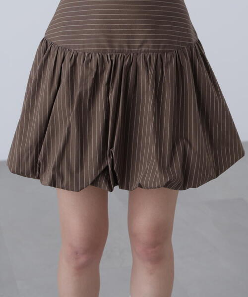 FREE'S MART(フリーズマート)の「インナーパンツ付きナチュラルコットンバルーンミニスカート(スカート・レディース・ホワイト/ブラウン系その他・MEDIUM/SMALL)」の7枚目の写真