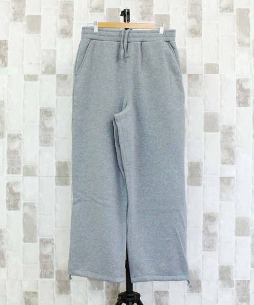 TopIsm(トップイズム)の「ヘビーウェイト裏起毛無地 ワイドスウェットパンツ(スウェットパンツ・メンズ・ブラック/杢グレー/チャコールグレー/オートミール・M/L/LL)」の9枚目の写真