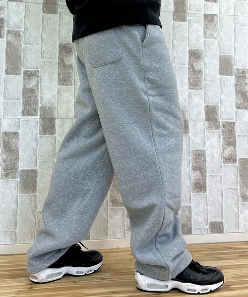 TopIsm(トップイズム)の「ヘビーウェイト裏起毛無地 ワイドスウェットパンツ(スウェットパンツ・メンズ・ブラック/杢グレー/チャコールグレー/オートミール・M/L/LL)」の20枚目の写真