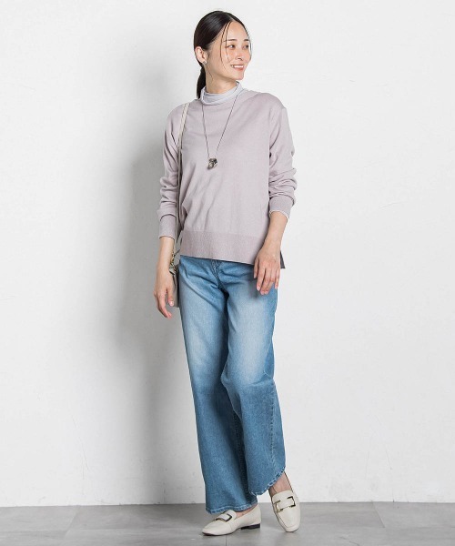 LAUTREAMONT（ロートレアモン）の「シアーラメタートル≪WEB限定カラー/手洗い可能≫（Tシャツ/カットソー・レディース・ブラック/ホワイト/ベージュ系その他/ゴールド系その他・9号）」の10枚目の写真