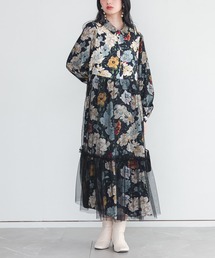 somari imagination | 『花柄チュールドッキングワンピース』(ワンピース)