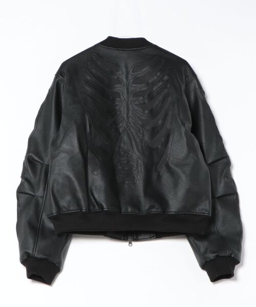 SURGERY（サージェリー）の「【SURGERY】surgery bone cutting varsity jacket / 【サージェリー】サージェリーボーンカッティングバーシティジャケット（スタジャン・メンズ・ブラック・M/L）」の12枚目の写真
