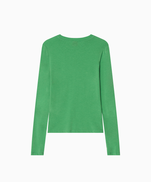 MENASOO（ミナス）の「MNS Soft Fitted Long T Shirt_Green（Tシャツ/カットソー・レディース・グリーン・F）」の15枚目の写真