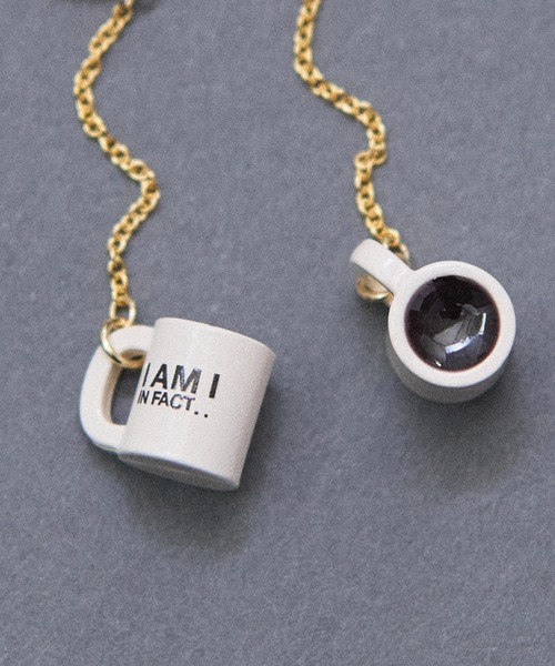 I am I in fact...（アイアムアイインファクト）の「coffee cup イヤリング（イヤリング・レディース・ホワイト・FREE）」の5枚目の写真