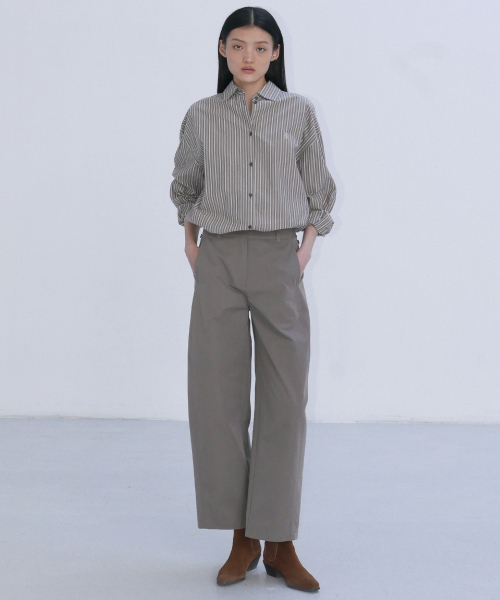 EN OR(エンオール)の「CLASSIC STRIPE SHIRTS FROM JAPAN - BROWN(シャツ/ブラウス・レディース・その他・FREE)」の5枚目の写真
