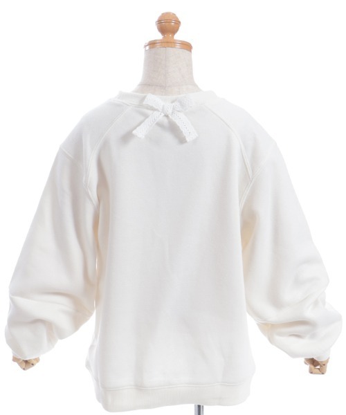 axes femme（アクシーズファム）の「刺繍×リボン裏起毛トレーナー（Tシャツ/カットソー・キッズ・キナリ/ミント・MEDIUM/X-LARGE/LARGE）」の5枚目の写真