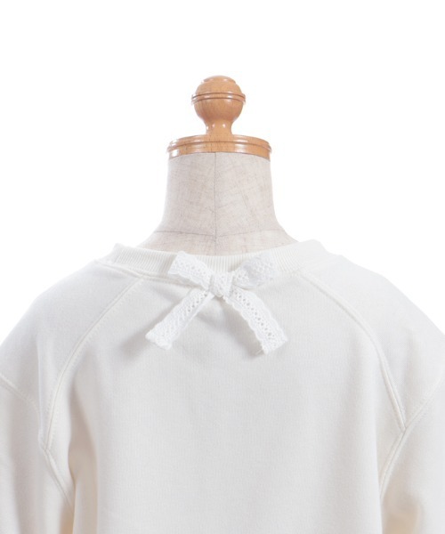 axes femme（アクシーズファム）の「刺繍×リボン裏起毛トレーナー（Tシャツ/カットソー・キッズ・キナリ/ミント・MEDIUM/X-LARGE/LARGE）」の9枚目の写真