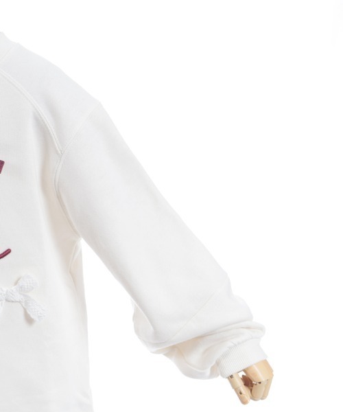 axes femme（アクシーズファム）の「刺繍×リボン裏起毛トレーナー（Tシャツ/カットソー・キッズ・キナリ/ミント・MEDIUM/X-LARGE/LARGE）」の11枚目の写真