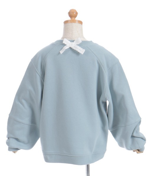 axes femme（アクシーズファム）の「刺繍×リボン裏起毛トレーナー（Tシャツ/カットソー・キッズ・キナリ/ミント・MEDIUM/X-LARGE/LARGE）」の14枚目の写真