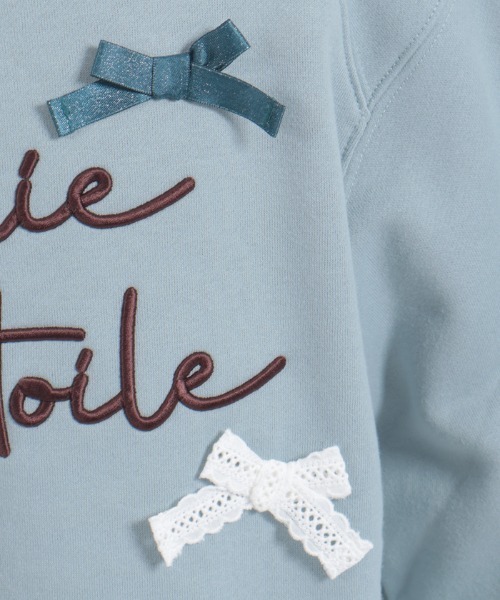 axes femme（アクシーズファム）の「刺繍×リボン裏起毛トレーナー（Tシャツ/カットソー・キッズ・キナリ/ミント・MEDIUM/X-LARGE/LARGE）」の17枚目の写真