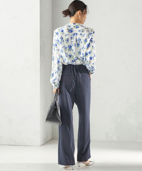 SHIPS(シップス)の「〈洗濯機可能〉無地 / プリント ピンタック ブラウス(セレモニー対応可)(シャツ/ブラウス・レディース・ネイビー/オフホワイト/ブルー・ONE SIZE)」の16枚目の写真